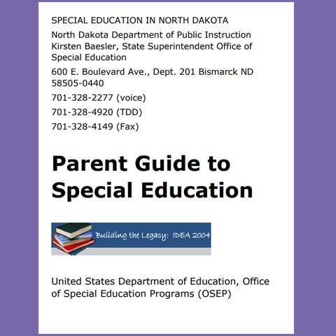 Parent Guide to Special Education (Large Print Edition)