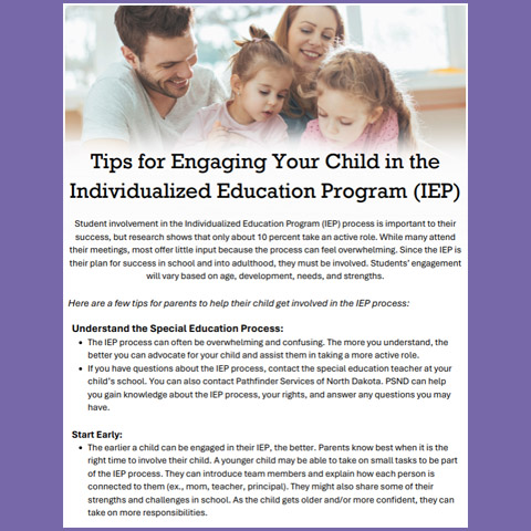 Tips for Engaging Your Child in the Individualized Education Program (IEP)