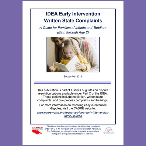 IDEA Early Intervention Written State Complaints
