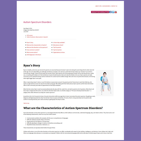 Autism Spectrum Disorders