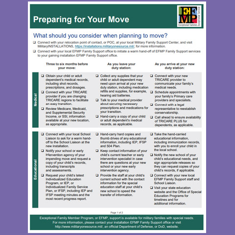 Preparing for Your Move